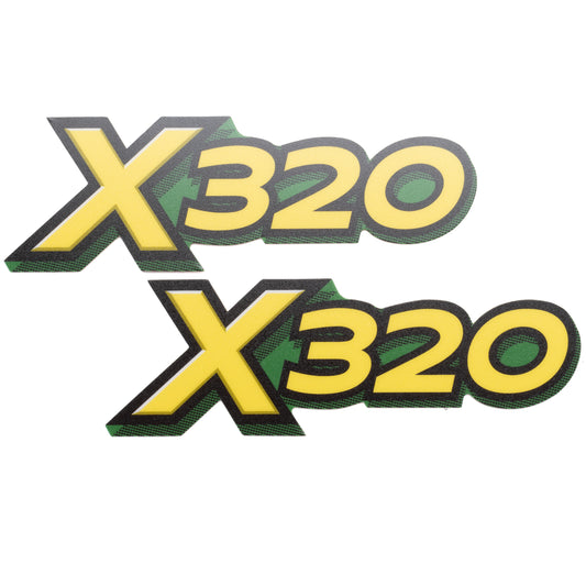 John Deere Decal M152343 - X320 - Set of 2 - BJD412