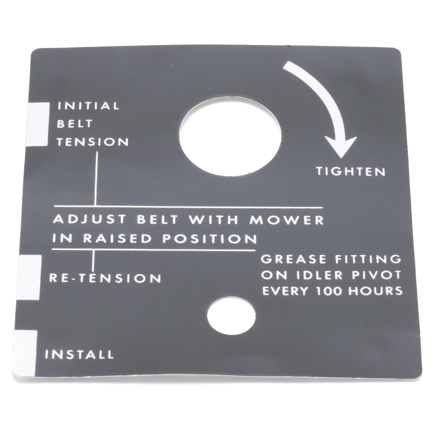 John Deere Belt Tension Decal - M44108