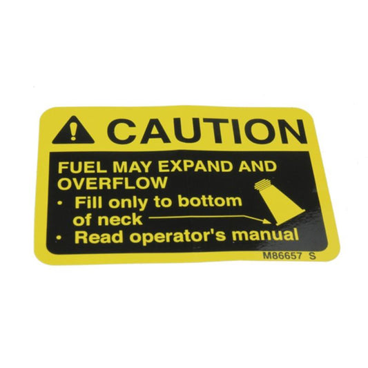 John Deere Decal - Caution - M86657