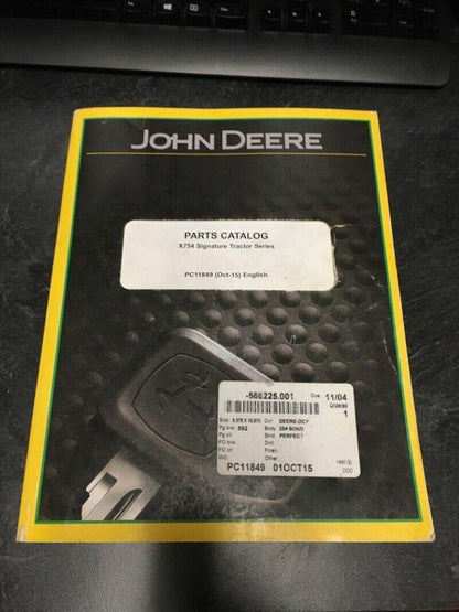 USED - John Deere Parts Catalog - PC11849 - UEP029